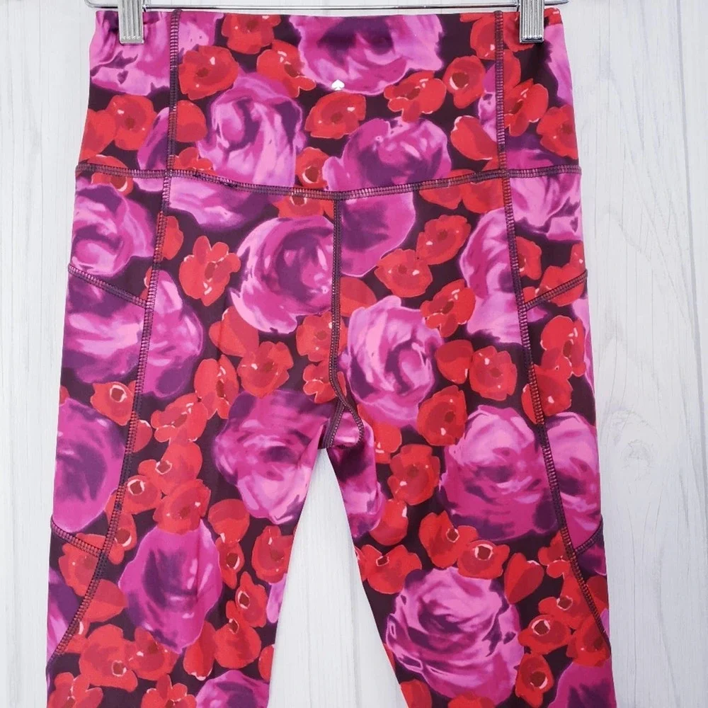 Kate‎ Spade Electric Rose Studio Legging Floral Small Multicolor